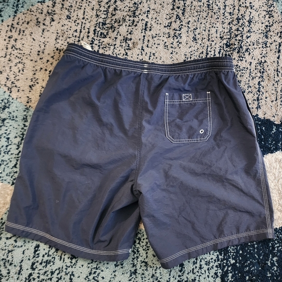 Hugo Boss Shorts Adult Large Navy Killifish Swim Trunks Board Lined Logo Mens L - Picture 4 of 8